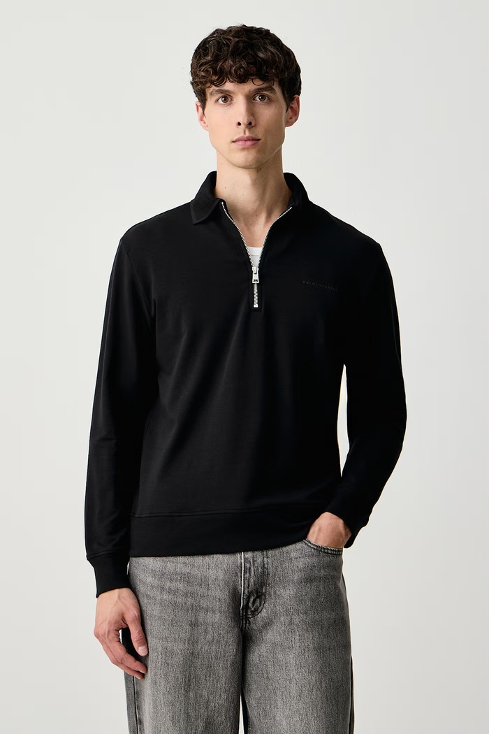 Baldessarini Sweter męski z bawełną czarny B4.10083.5340