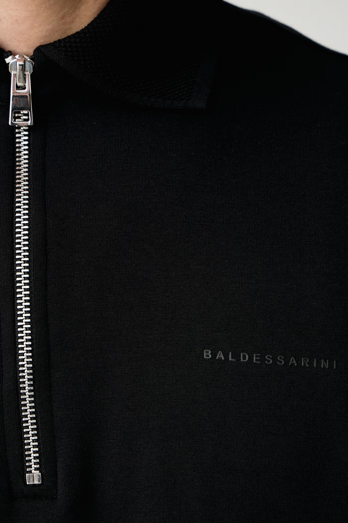 Sweter męski z bawełną Baldessarini czarny B4.10083.5340