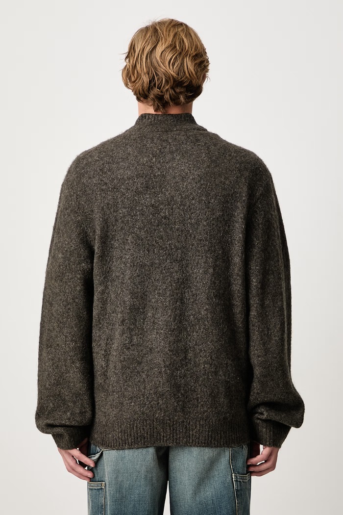 Odzież Carhartt WIP Curtis Sweater Jacket sweter rozpinany męski I037033 szary
