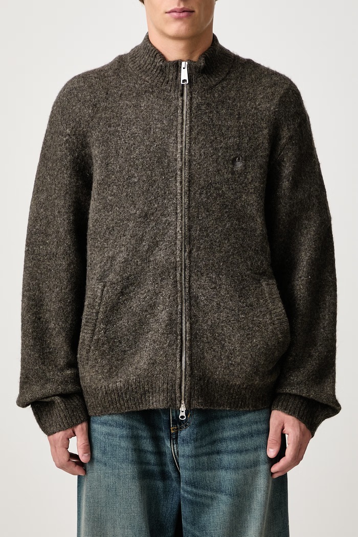Curtis Sweater Jacket sweter rozpinany męski Carhartt WIP szary I037033
