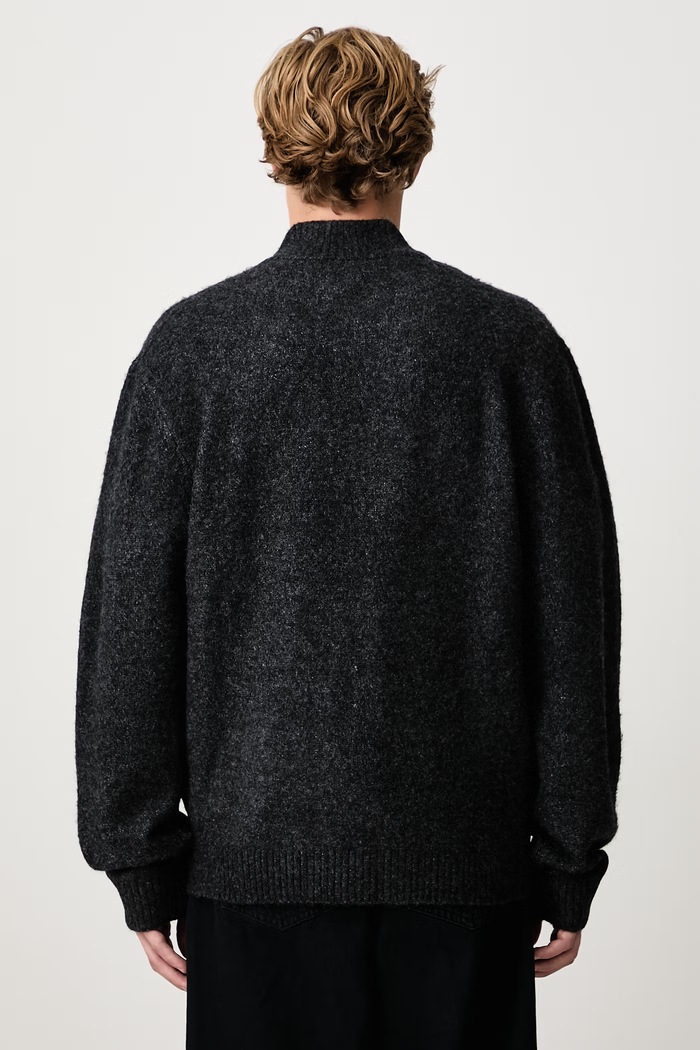 Odzież Carhartt WIP Curtis Sweater Jacket sweter rozpinany męski I037033 czarny