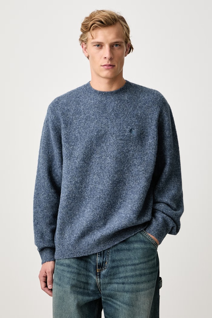 Carhartt WIP Curtis Sweater men's blue I035394