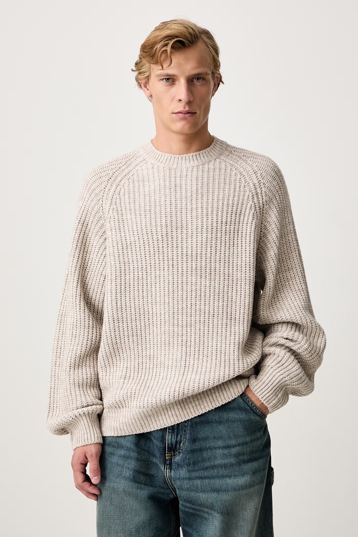 Carhartt WIP Firth Sweater sweter męski z dodatkiem wełny beżowy I035388