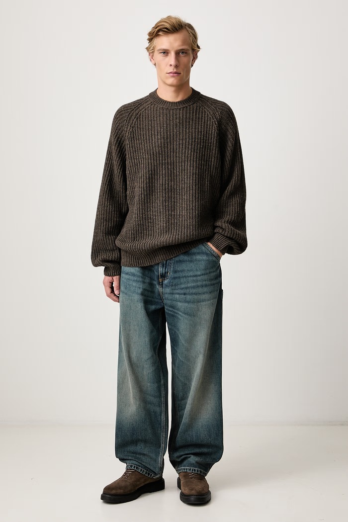 Carhartt WIP Firth Sweater sweter męski z dodatkiem wełny I035388 szary AW26