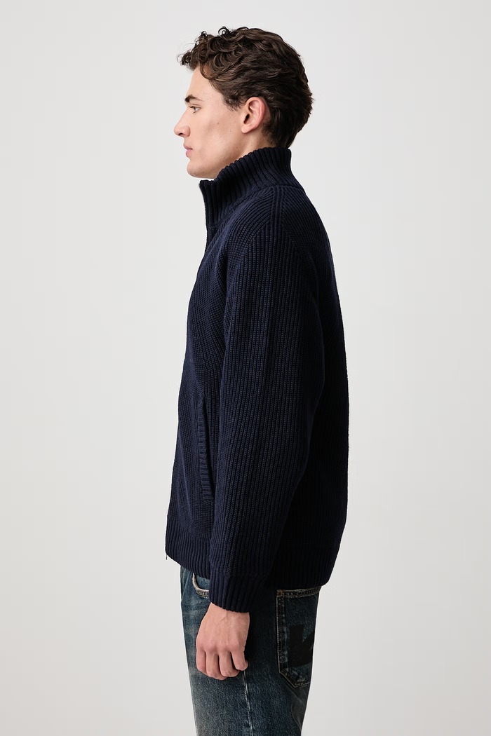 Banley Sweater Jacket transitional jacket with wool blend Men's Carhartt WIP I033902 navy