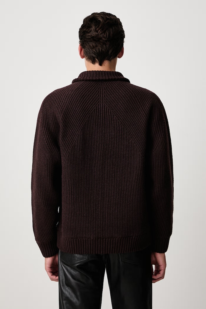 Clothing Carhartt WIP Banley Sweater Jacket transitional jacket with wool blend Men's I033902 brown