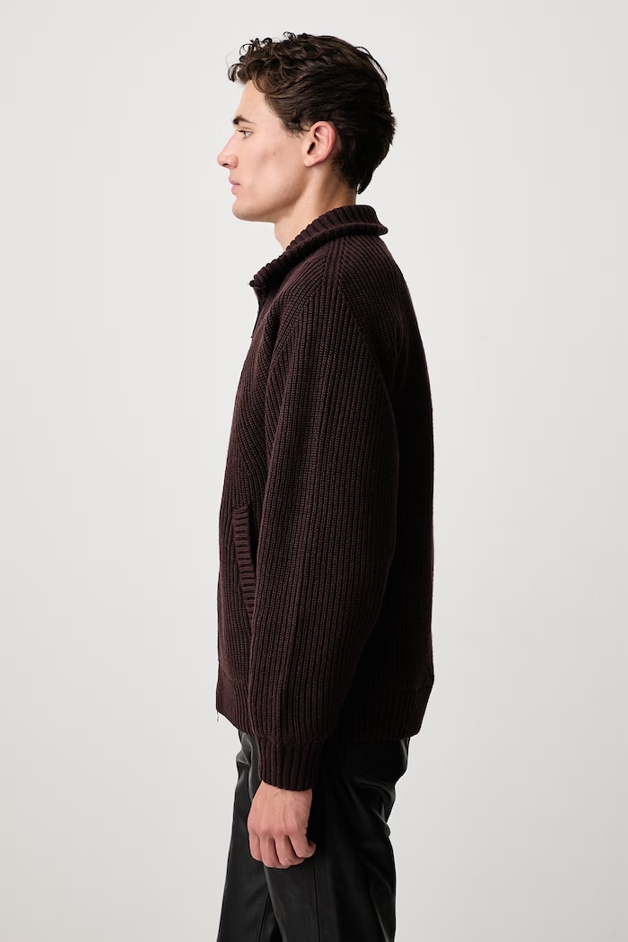 Banley Sweater Jacket transitional jacket with wool blend Men's Carhartt WIP I033902 brown