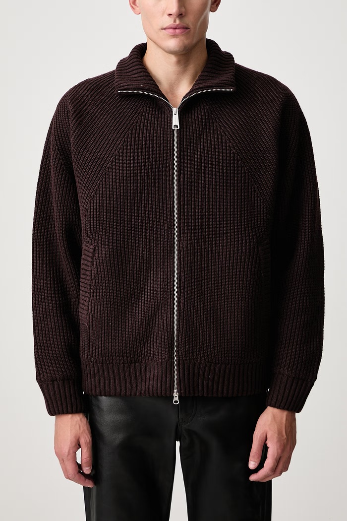Banley Sweater Jacket transitional jacket with wool blend Men's Carhartt WIP brown I033902