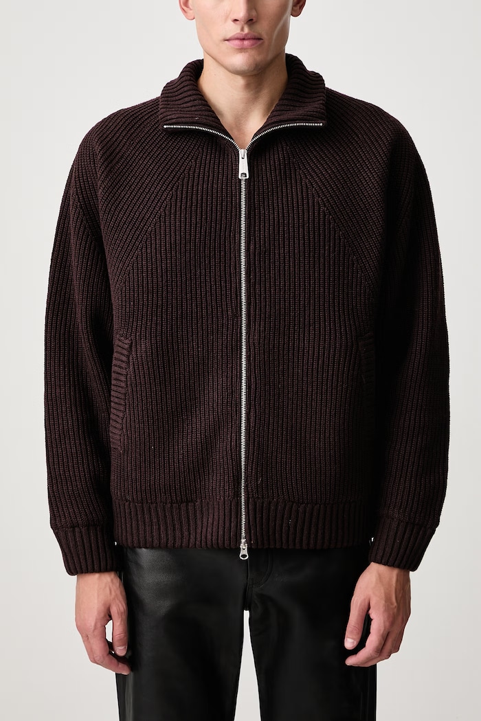 Banley Sweater Jacket transitional jacket with wool blend Men's Carhartt WIP brown I033902
