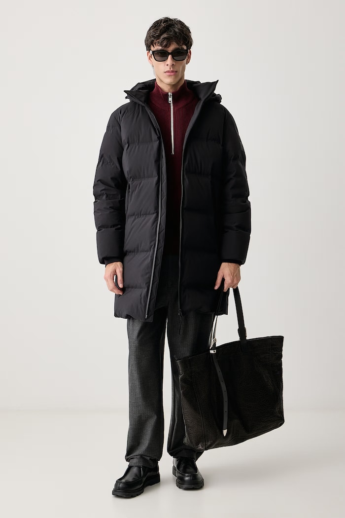 Marc O'Polo Sweter męski bawełniany 5000016563 bordowy AW26