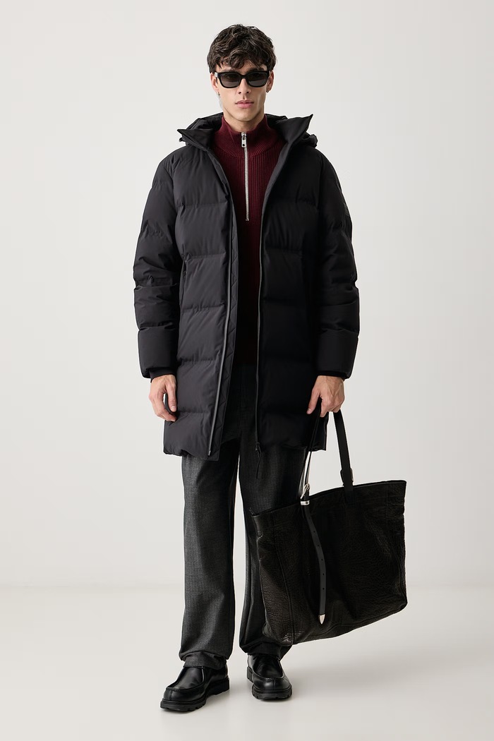 Marc O'Polo Sweter męski bawełniany 5000016563 bordowy AW26