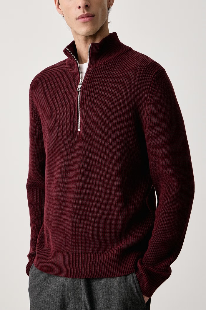 Sweter męski bawełniany Marc O'Polo 5000016563 bordowy
