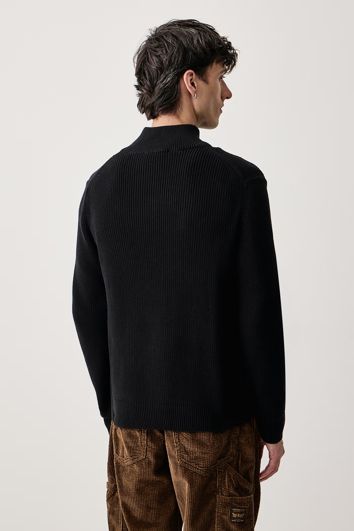 Odzież Marc O'Polo Sweter męski bawełniany 5000016563 czarny