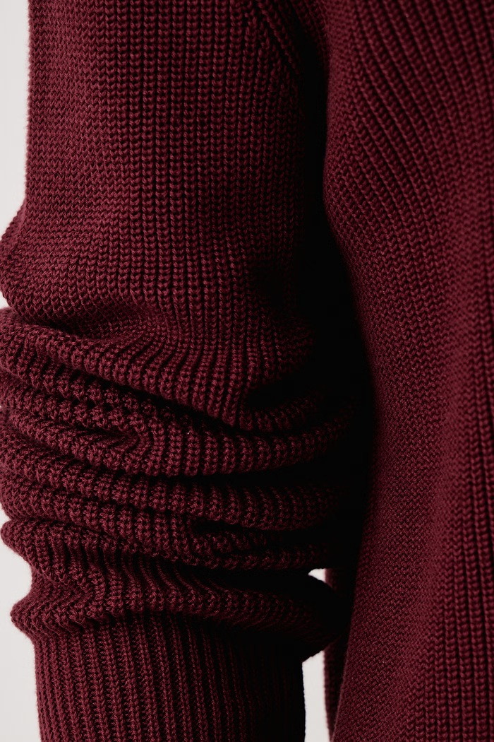 Sweter męski bawełniany Marc O'Polo bordowy 5000016478
