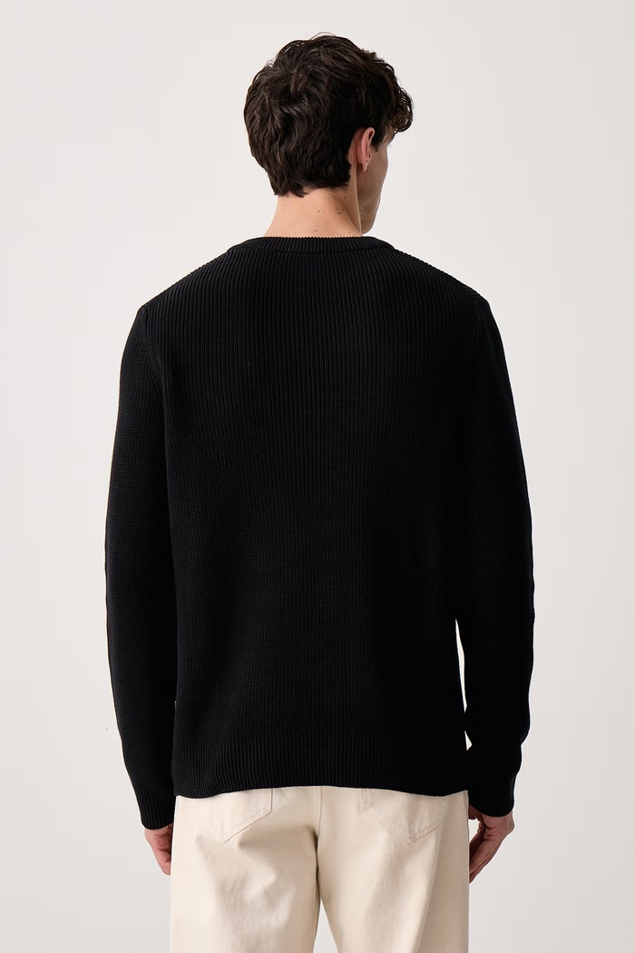 Odzież Marc O'Polo Sweter męski bawełniany 5000016478 czarny