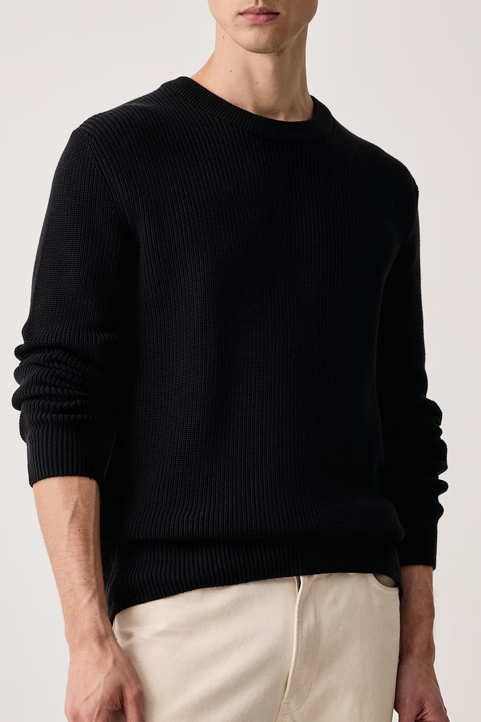 Sweter męski bawełniany Marc O'Polo 5000016478 czarny