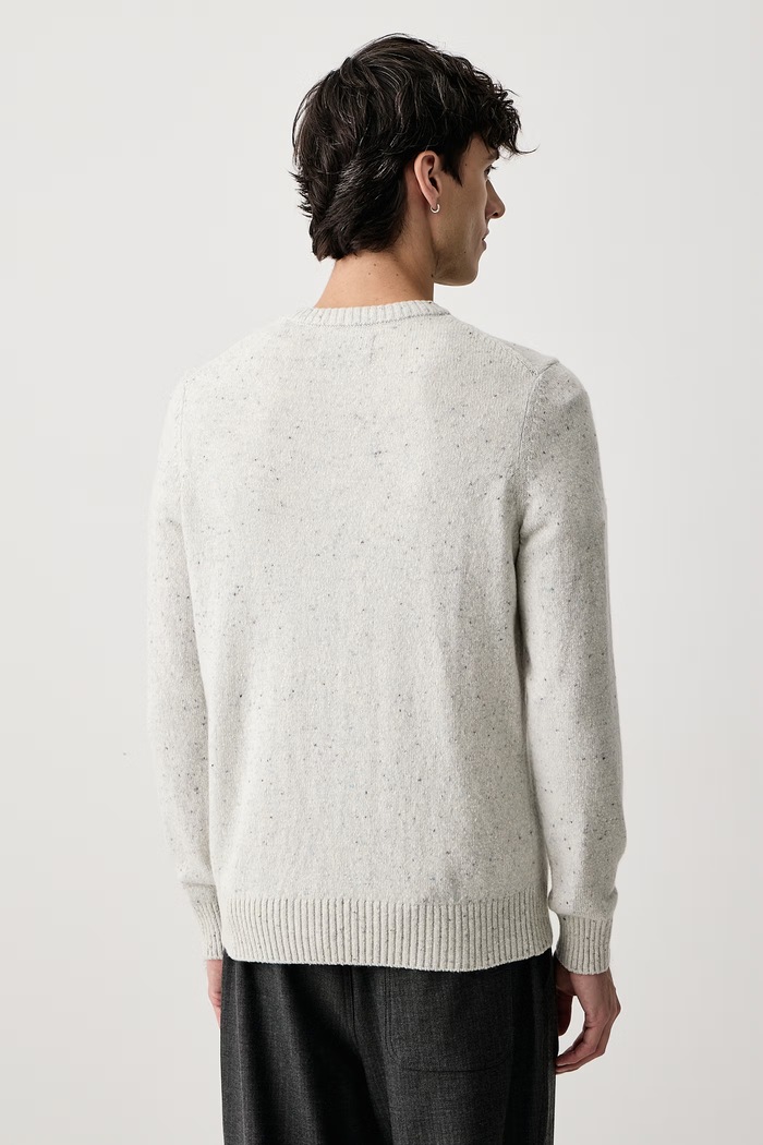Odzież Marc O'Polo Sweter męski z wełną 5000010525 szary