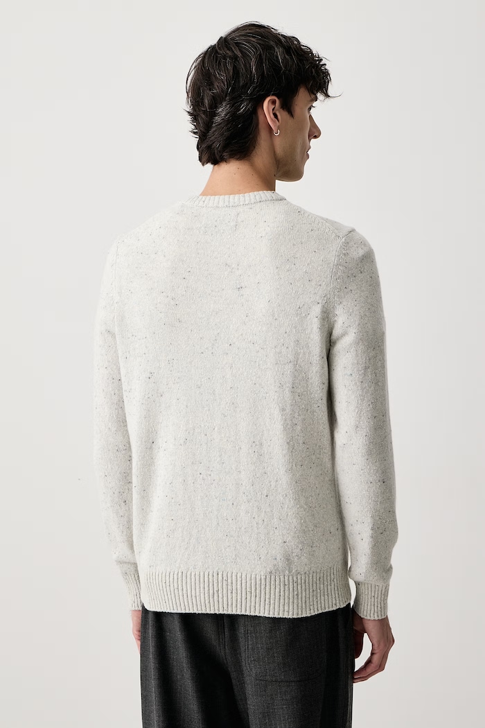Odzież Marc O'Polo Sweter męski z wełną 5000010525 szary