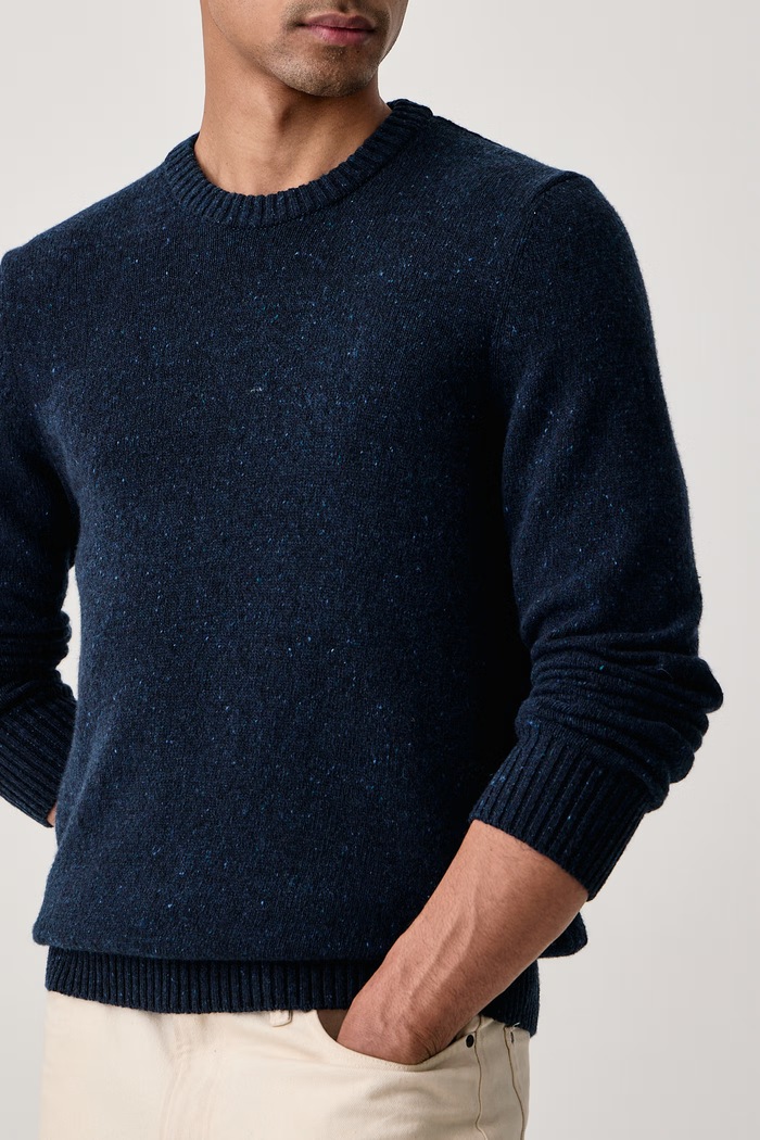 Sweter męski z wełną Marc O'Polo 5000010525 granatowy