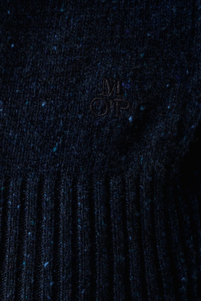 Sweter męski z wełną Marc O'Polo granatowy 5000010525