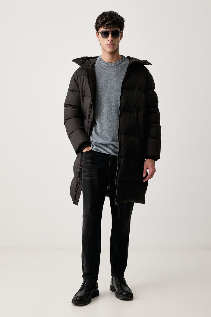 Marc O'Polo Sweter męski z wełną 5000010525 turkusowy AW26