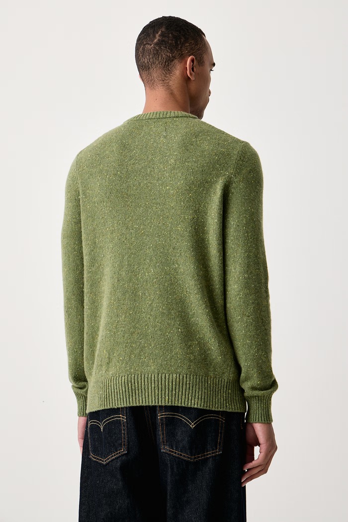 Odzież Marc O'Polo Sweter męski z wełną 5000010525 zielony