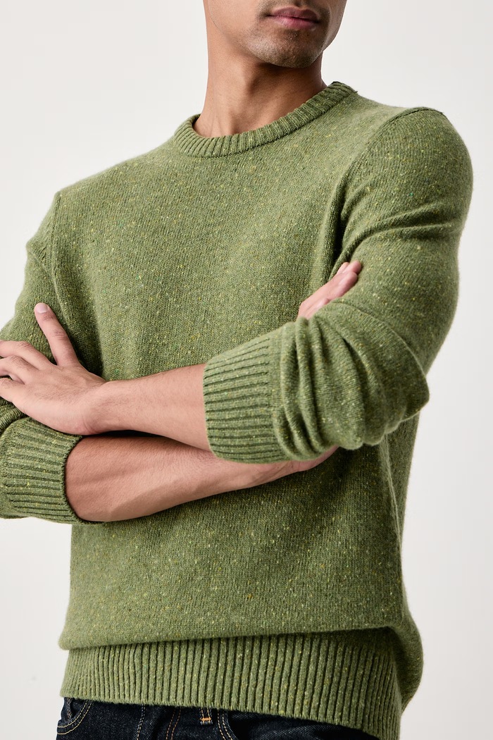 Sweter męski z wełną Marc O'Polo 5000010525 zielony