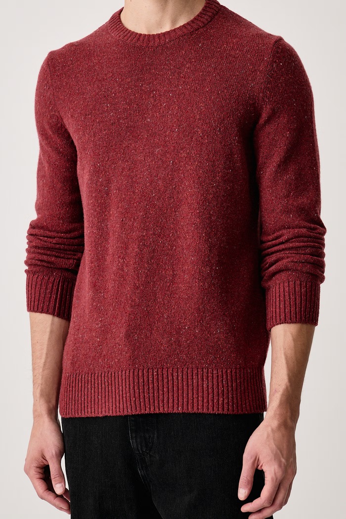 Sweter męski z wełną Marc O'Polo 5000010525 czerwony