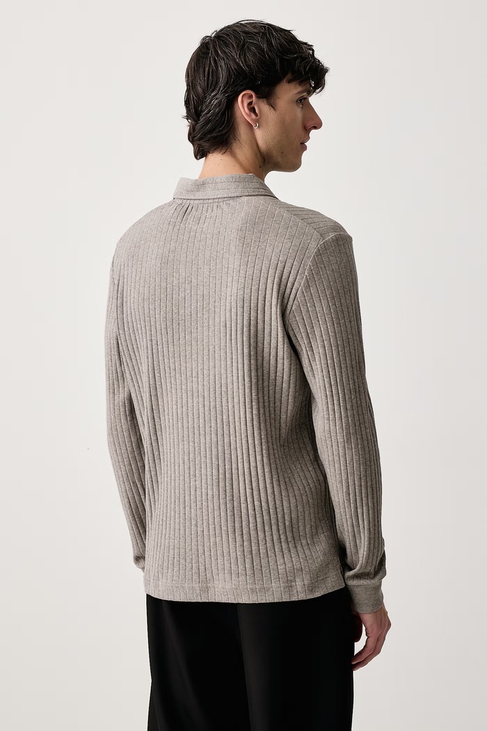 Odzież Marc O'Polo Sweter męski z bawełną 5000016996 szary