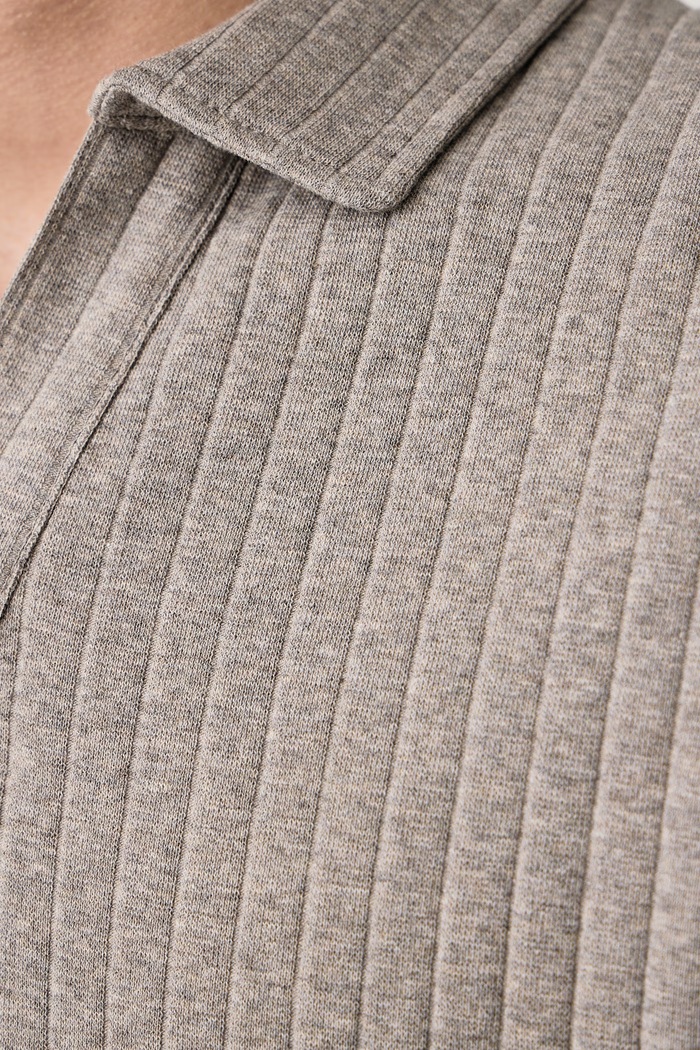 Sweter męski z bawełną Marc O'Polo szary 5000016996