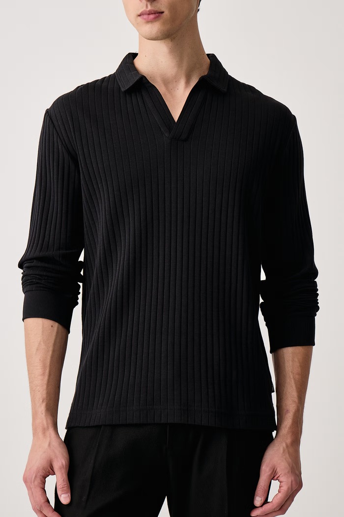 Sweter męski z bawełną Marc O'Polo 5000016996 czarny