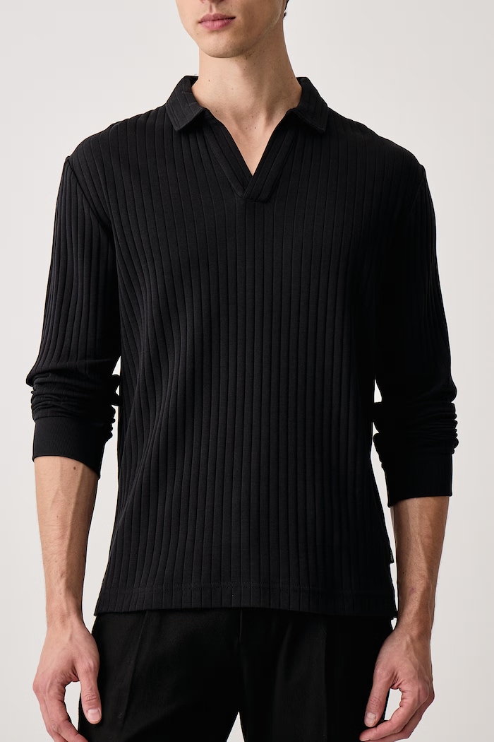 Sweter męski z bawełną Marc O'Polo 5000016996 czarny