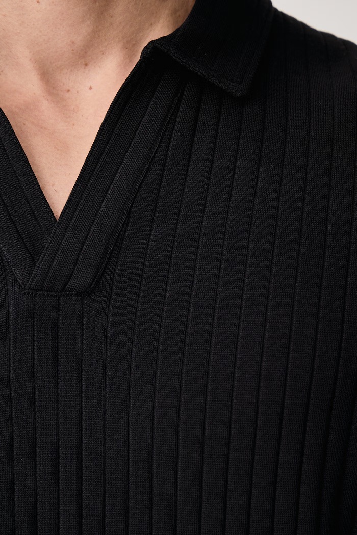 Sweter męski z bawełną Marc O'Polo czarny 5000016996