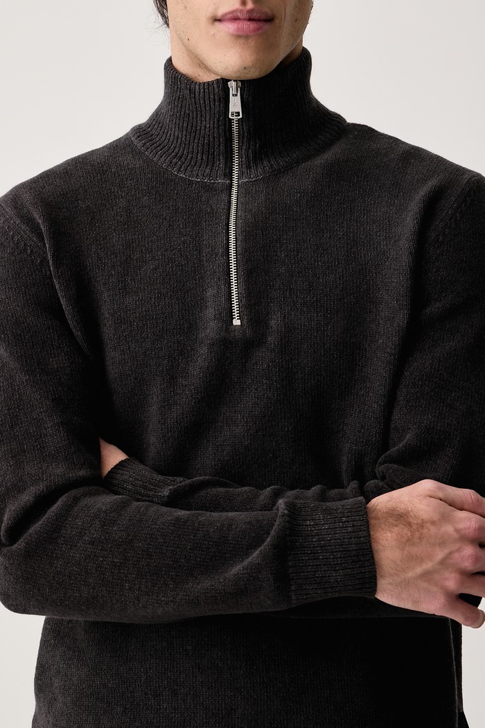 Sweter męski z dodatkiem wełny Marc O'Polo 5000010526 szary