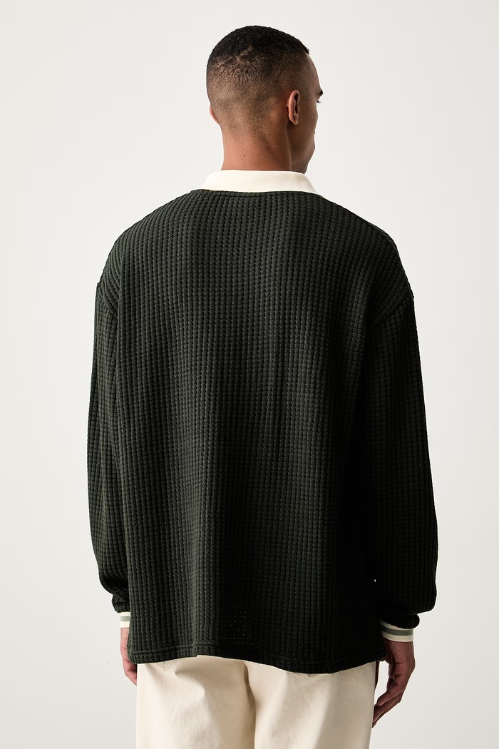 Odzież Les Deux sweter męski z bawełną 1002486 zielony