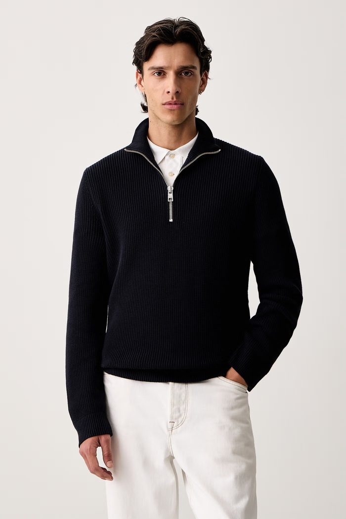 Marc O'Polo Sweter męski bawełniany granatowy 5000007596