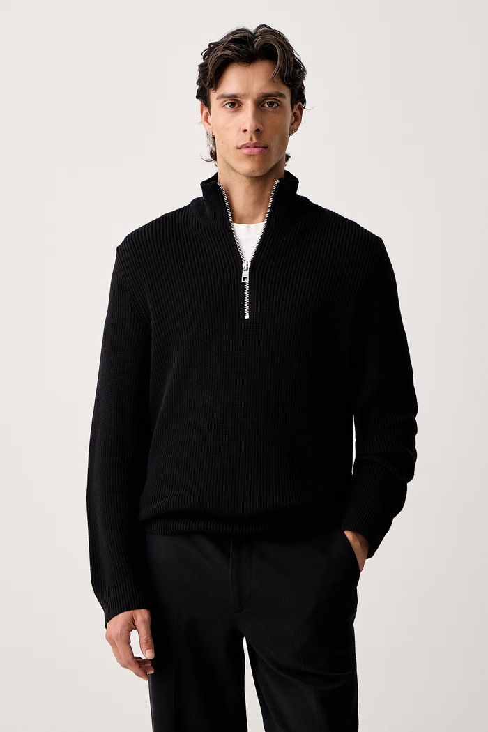 Marc O'Polo Sweter męski bawełniany czarny 5000007596