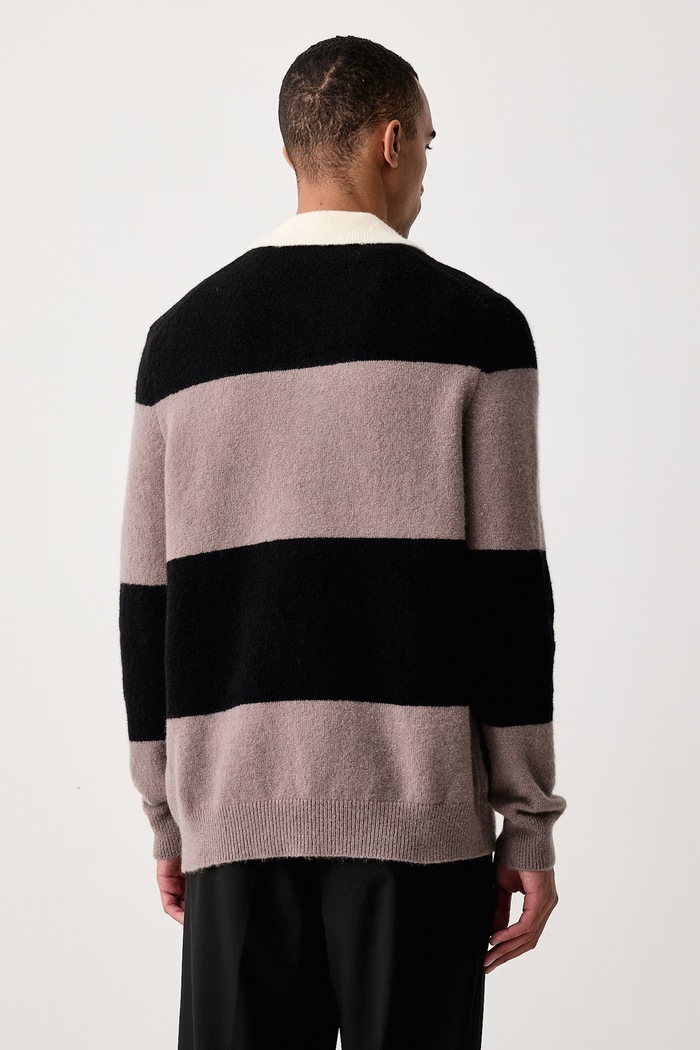 Marc O'Polo Sweter męski z wełną 5000014964 brązowy AW26