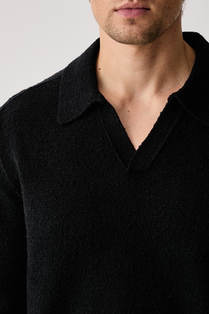Sweter męski z bawełną Marc O'Polo 5000012491 czarny