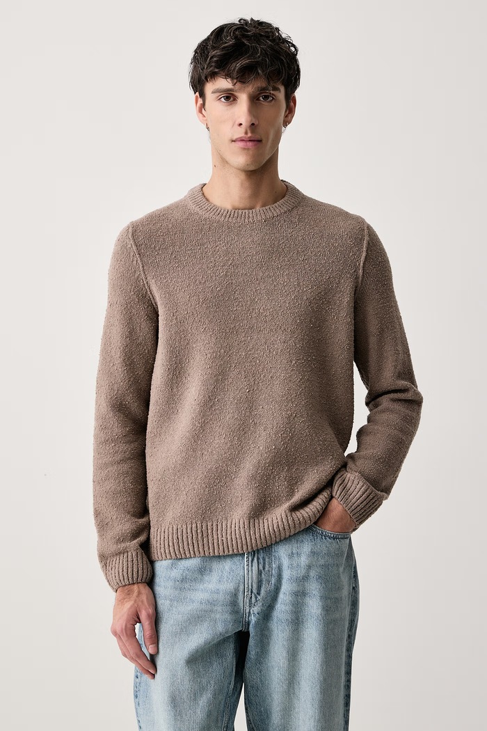 Marc O'Polo Sweter męski z bawełną beżowy 5000012490