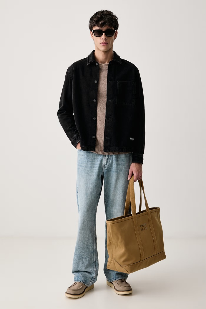 Marc O'Polo Sweter męski z bawełną 5000012490 beżowy AW26