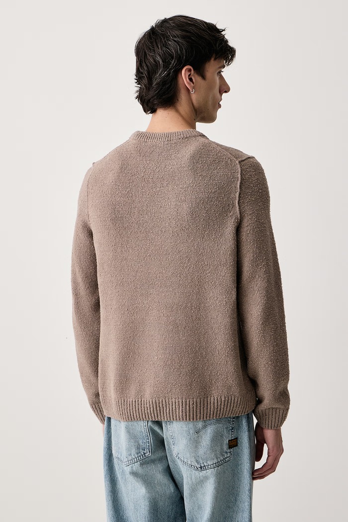 Odzież Marc O'Polo Sweter męski z bawełną 5000012490 beżowy
