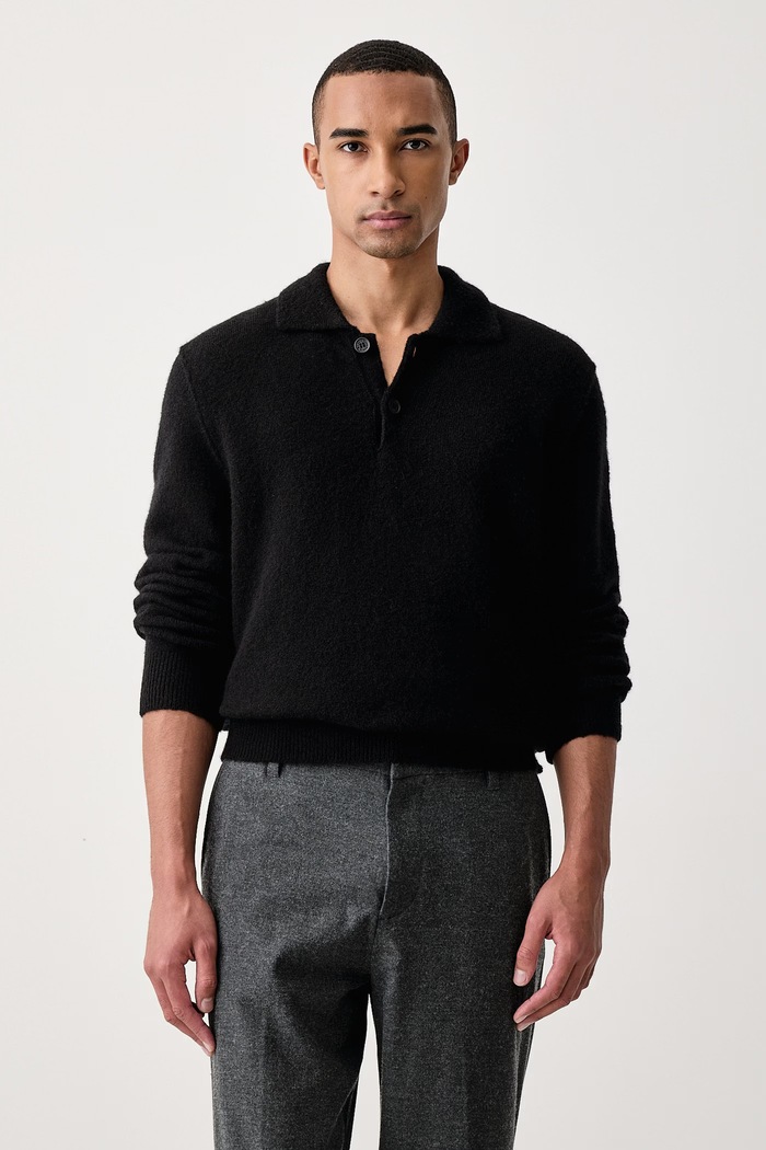 Marc O'Polo Sweter męski z wełną czarny 5000012484
