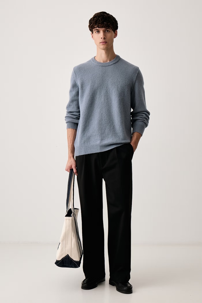 Marc O'Polo Sweter męski z wełną 5000012482 szary AW26