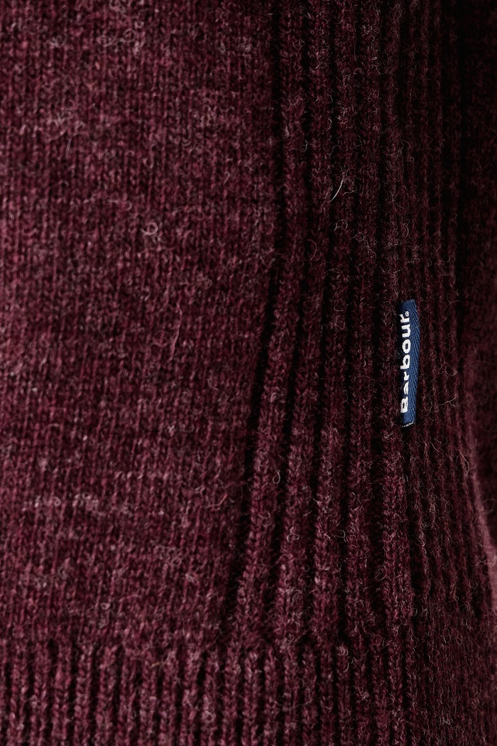 Sweter męski z wełną Holden Barbour bordowy MKN1576
