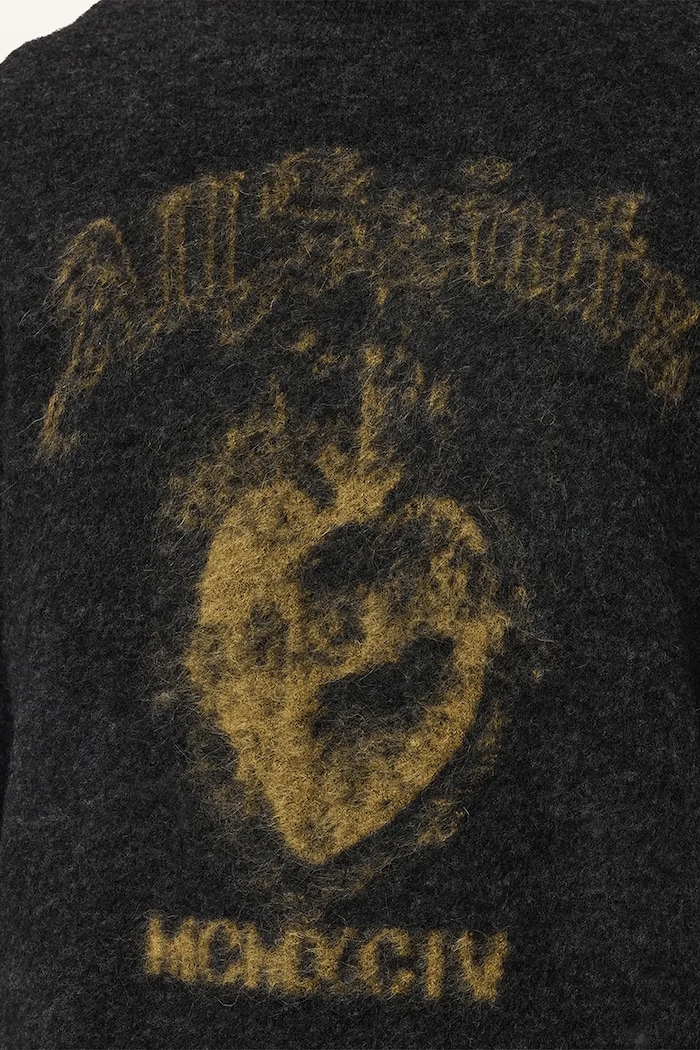 Sweter męski z wełną SCARED AllSaints czarny M024KF