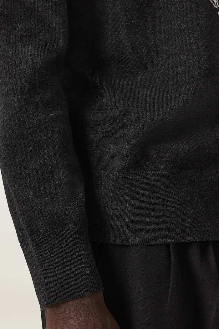 AllSaints Sweter męski z wełną GRINNER CREW M023KF