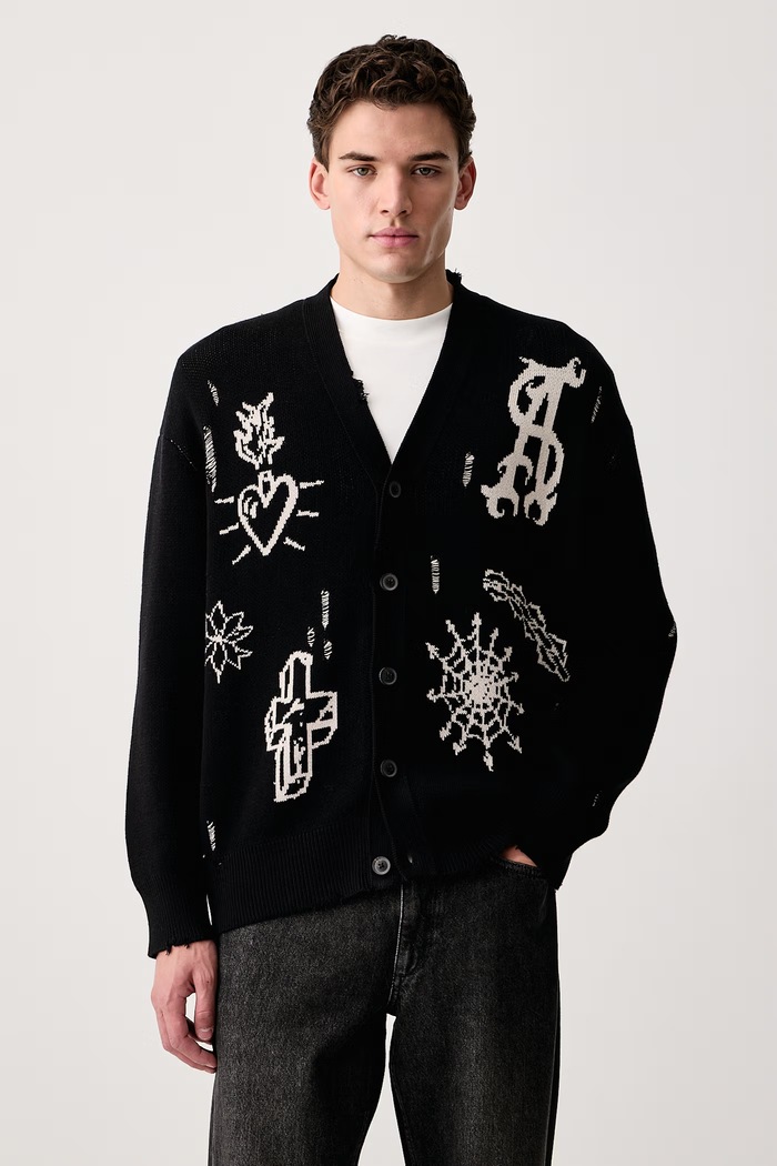 AllSaints Жилетка мъжка от памук STAGED черен M006KF
