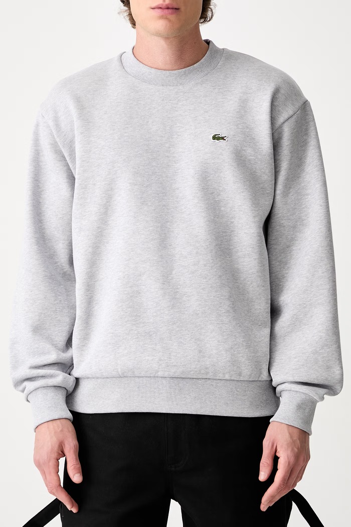 Lacoste bluza z bawełną męska SH8868.CCA szary