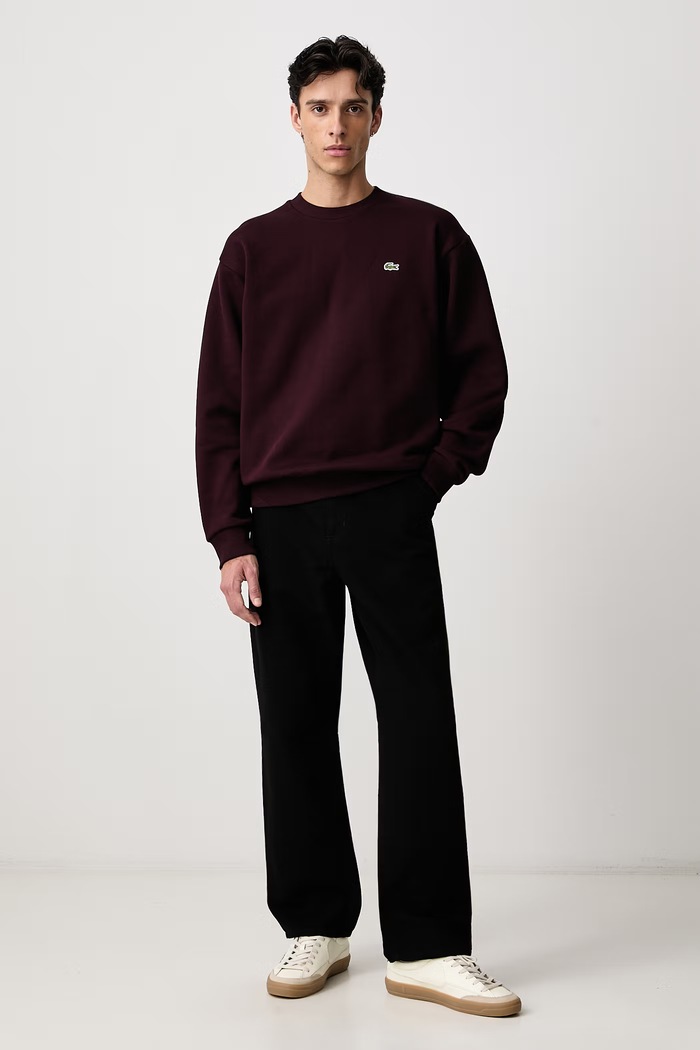 Lacoste Bluza z bawełną męska SH8868.3KE bordowy AW26